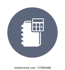 notebook Icon, flat design style