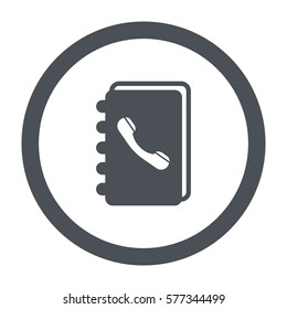 notebook Icon, flat design style