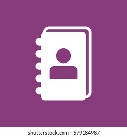 notebook Icon, flat design style