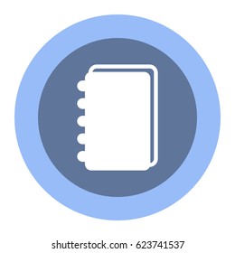 notebook Icon, flat design style