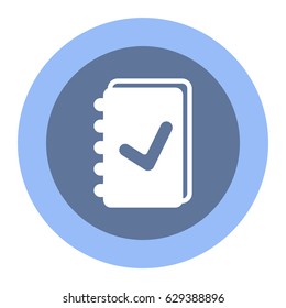 notebook Icon, flat design style