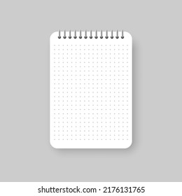 Notebook icon in flat style. Paper sheet vector illustration on isolated background. Page sign business concept.