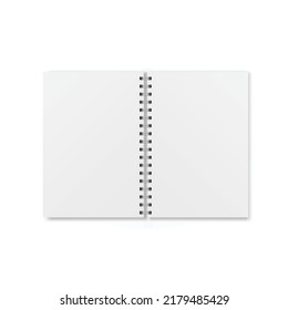 Notebook icon in flat style. Paper sheet vector illustration on isolated background. Page sign business concept.