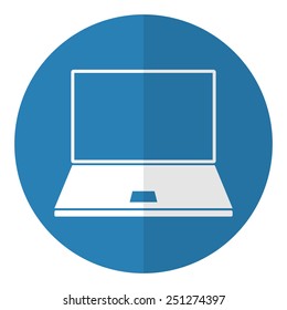 Notebook icon.  Flat style. Vector illustration.