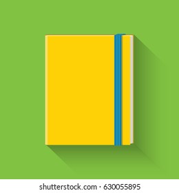 Notebook icon. Flat icon. Vector illustration.