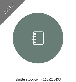 notebook icon - illustration