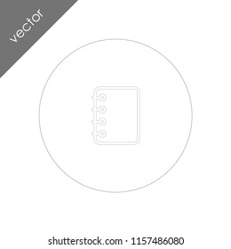 notebook icon - illustration