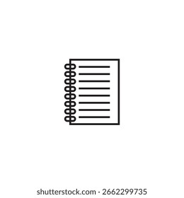 Entwurf für Symbol-Illustrationselement eines Notebooks