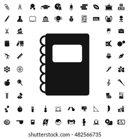 Notebook icon illustration isolated vector sign symbol