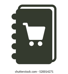 notebook icon illustration isolated vector sign symbol