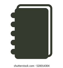 notebook icon illustration isolated vector sign symbol