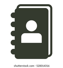 notebook icon illustration isolated vector sign symbol