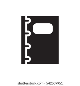 notebook icon illustration isolated vector sign symbol