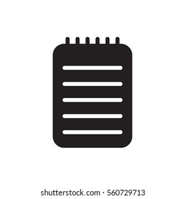 notebook icon illustration isolated vector sign symbol