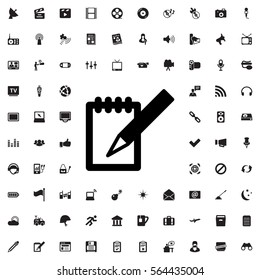 notebook icon illustration isolated vector sign symbol