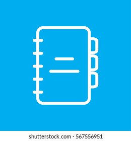 notebook icon illustration isolated vector sign symbol
