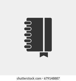 Notebook icon illustration isolated vector sign symbol