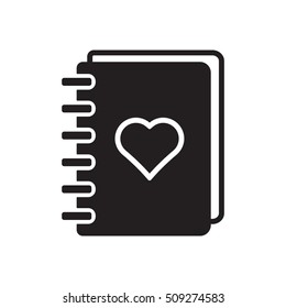 Notebook    icon,  isolated. Flat  design.