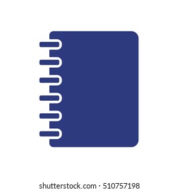 Notebook   icon,  isolated. Flat  design.