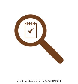 Notebook  icon, isolated  Flat design.