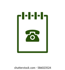 Notebook  icon, isolated  Flat design.