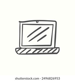 notebook icon, isolated handdrawn icon theme gadget