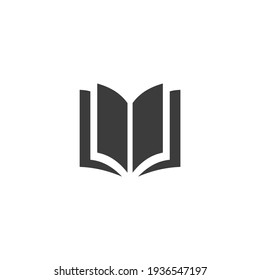 Notebook Icon Isolated on Black and White Vector Graphic