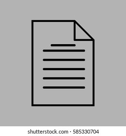notebook icon. Isolated on gray background. 