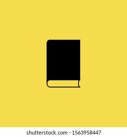 Notebook Icon isolated on Yellow Background. Office Concept. - Vector 