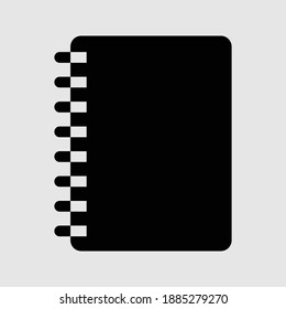 Notebook-Symbol einzeln auf Vektorgrafik