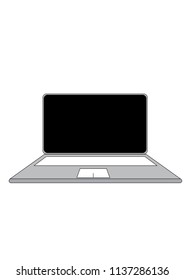 Notebook icon, Laptop icon, Vector