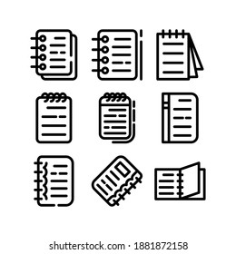 Symbol für Notebooks oder Logo einzeln auf Zeichen, Vektorgrafik - Sammlung von hochwertigen Vektorsymbol in schwarzem Stil
