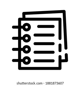 Notebook-Symbol oder Logo einzeln auf Zeichen, Vektorgrafik - hochwertige Vektorgrafiken im schwarzen Stil
