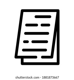 Notebook icon or logo isolated sign symbol vector illustration - high quality black style vector icons
