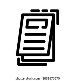 Notebook icon or logo isolated sign symbol vector illustration - high quality black style vector icons

