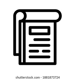 Notebook icon or logo isolated sign symbol vector illustration - high quality black style vector icons
