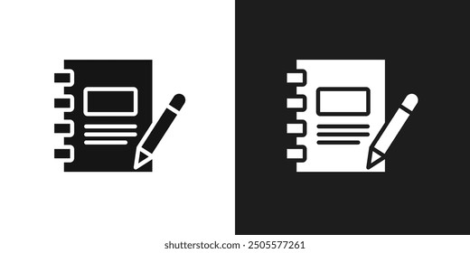 Notebook icon logo set vector