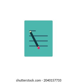 Notebook icon logo vector design
