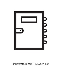 notebook icon logo vector symbolic