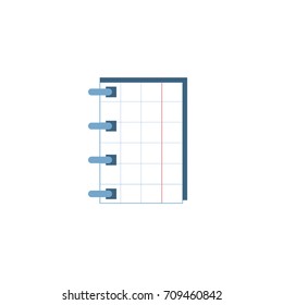 Notebook icon. Modern flat design