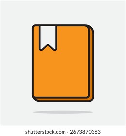 Icono del cuaderno en estilo moderno para la oficina de la escuela y el diseño del estudio