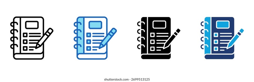 Icono de portátil Multi Style Ilustración vectorial