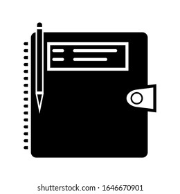 notebook icon on a white background