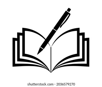 notebook icon on white background