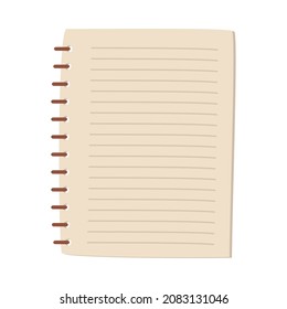 notebook icon on white background
