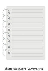 notebook icon on white background