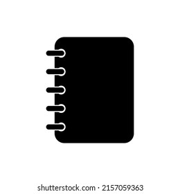 Notebook icon on white background