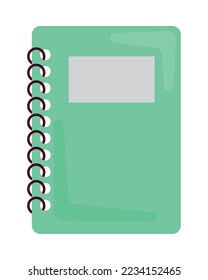 icono de bloc de notas en fondo blanco