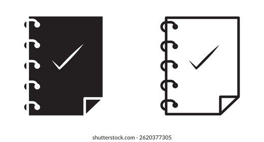 Notebook icon on white background