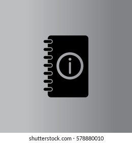 Notebook icon, organizer vector illustration